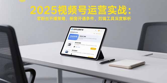 2025視頻號運營實戰:零粉絲開播策略,櫥窗開通條件,剪輯工具深度解析 - 嚴選資源大全
