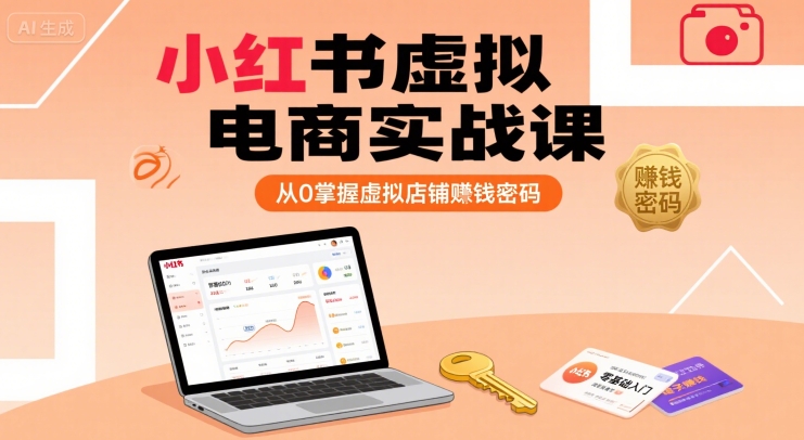 小紅書虛擬電商實戰課，從0掌握虛擬店鋪賺錢密碼 - 嚴選資源大全