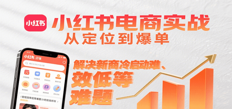 小紅書電商實(shí)戰(zhàn),從定位到爆單解決新商冷啟動難、變現(xiàn)效率低等難題 - 嚴(yán)選資源大全 - 嚴(yán)選資源大全