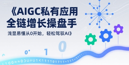 AIGC私有化應用全鏈增長操盤手,淺顯易懂從0開始,輕松駕馭AI - 嚴選資源大全