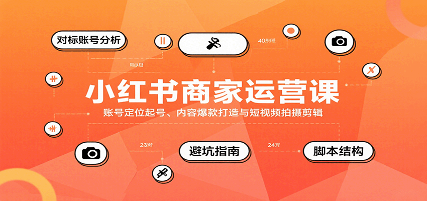 小紅書商家運營課,賬號定位起號、內(nèi)容爆款打造與短視頻拍攝剪輯 - 嚴(yán)選資源大全