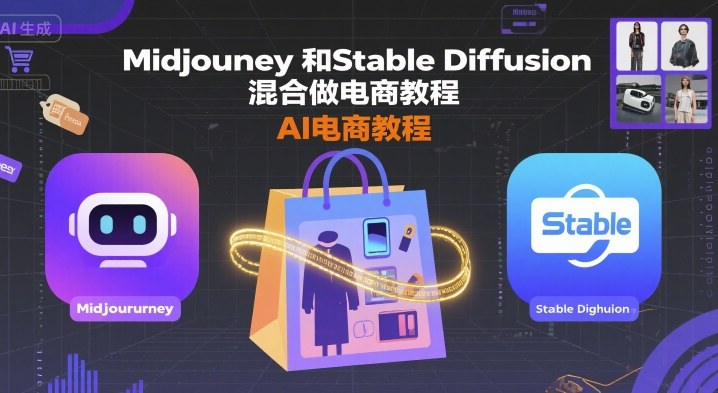 Midjourney和Stable Diffusion混合做電商教程-ai電商教程 - 嚴(yán)選資源大全
