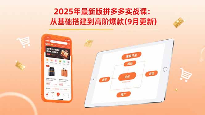 2025年最新版拼多多實戰課:從基礎搭建到高階爆款(9月更新 - 嚴選資源大全