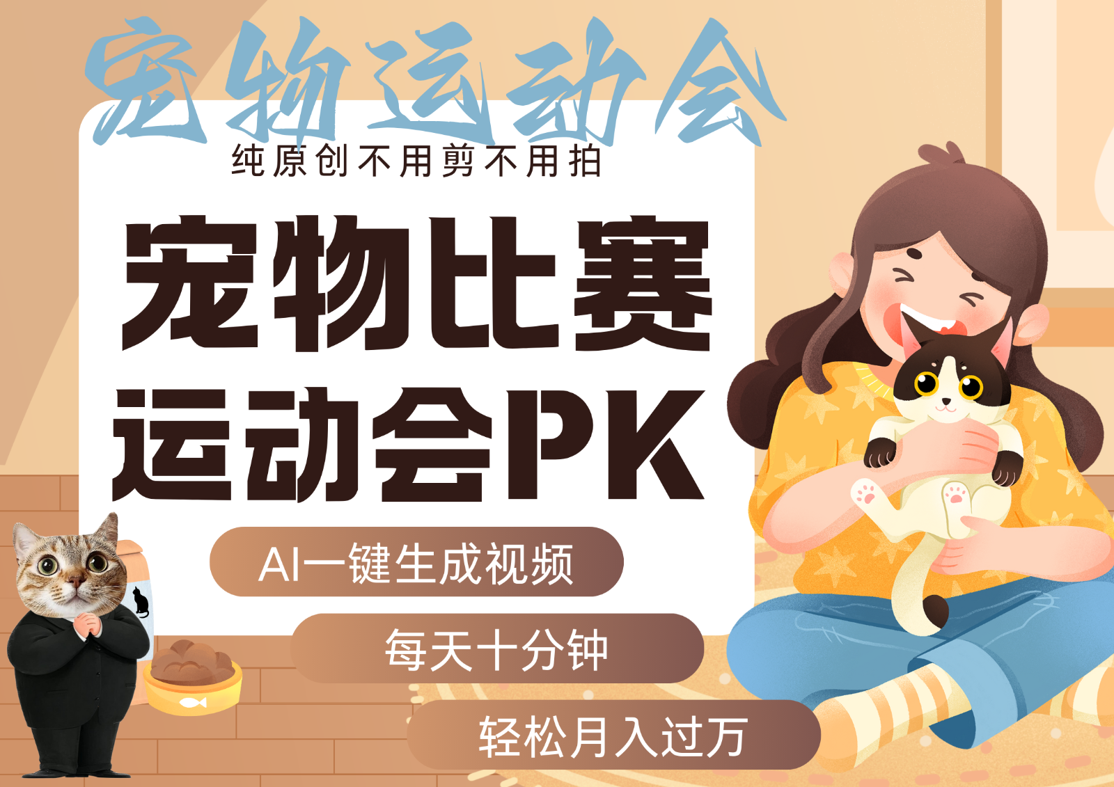 AI萌寵運動員跳水 射擊 籃球 足球比賽 每天十分鐘 附詳細提示詞文案庫 代替做… - 嚴選資源大全