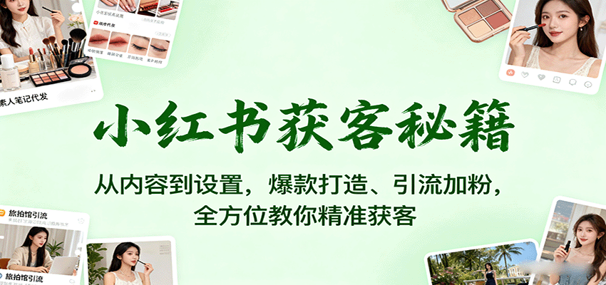小紅書獲客秘籍：從內容到設置，爆款打造、引流加粉，全方位教你精準獲客 - 嚴選資源大全