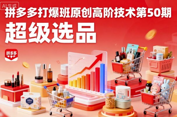 拼多多打爆班原創高階技術第50期，超級選品 - 嚴選資源大全