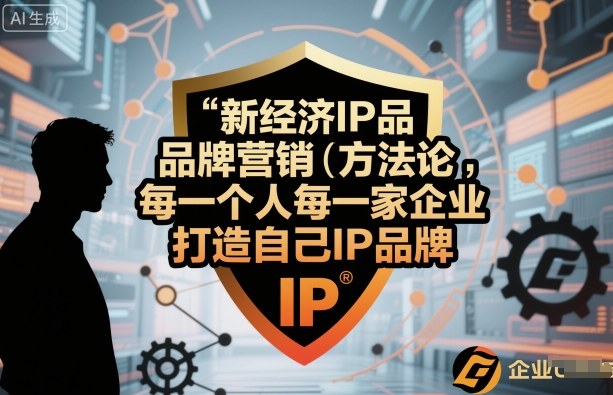 新經濟IP品牌營銷方法論，每一個人每一家企業都應該打造自己IP品牌 - 嚴選資源大全