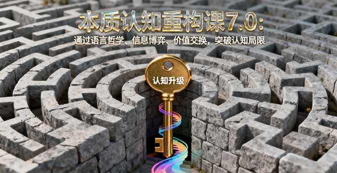 本質認知重構課7.0:通過語言哲學、信息博弈、價值交換,突破認知局限 - 嚴選資源大全