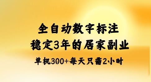 全自動數字標注，穩定3年的藍海項目，居家也能矩陣開干的副業，單機日入3張+【揭秘】 - 嚴選資源大全
