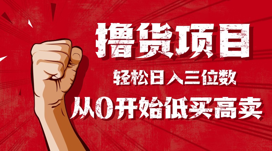 手把手教你擼貨，從0開始低買高賣，小白輕松實現日入三位數!!! - 嚴選資源大全