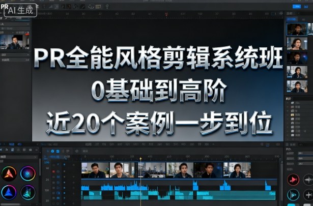 PR全能風格剪輯系統班,0基礎到高階,近20個案例一步到位 - 嚴選資源大全