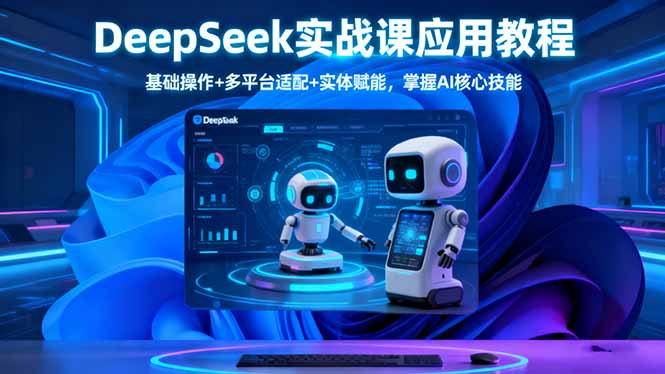 DeepSeek實戰課應用教程、基礎操作+多平臺適配+實體賦能，掌握AI核心技能 - 嚴選資源大全