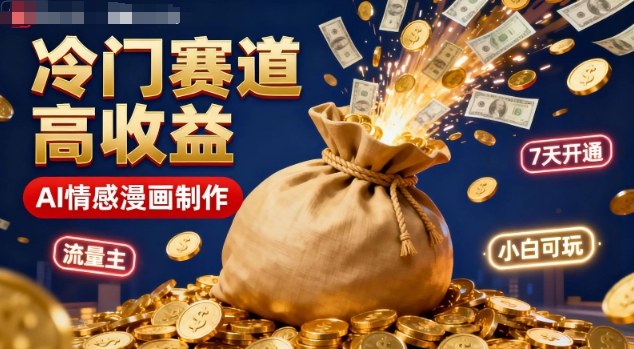 公眾號冷門賽道，用AI做情感漫畫，7天開通流量主，操作簡單，小白可玩 - 嚴選資源大全