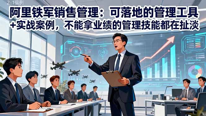 阿里鐵軍銷(xiāo)售管理:可落地的管理工具+實(shí)戰(zhàn)案例,不能拿業(yè)績(jī)的管理都在扯淡 - 嚴(yán)選資源大全