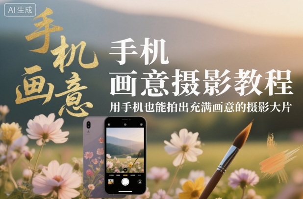 手機畫意攝影教程，用手機也能拍出充滿畫意的攝影大片 - 嚴選資源大全