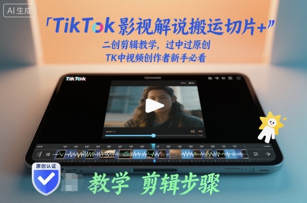 TikTok影視解說搬運切片+二創(chuàng)剪輯教學，過中過原創(chuàng)，TK中視頻創(chuàng)作者新手必看 - 嚴選資源大全