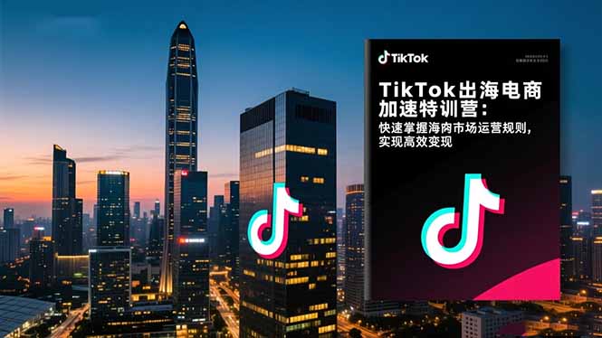 TikTok出海電商加速特訓營:快速掌握海外市場運營規(guī)則,實現(xiàn)高效變現(xiàn) - 嚴選資源大全