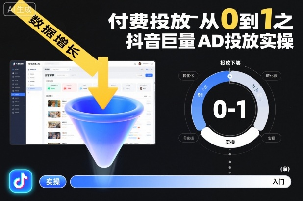 ?????????????????????????????????????????????付費投放從0到1之抖音巨量AD投放實操 - 嚴選資源大全