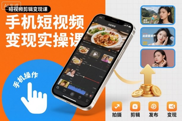 手機短視頻變現實操課，短視頻剪輯變現課 - 嚴選資源大全